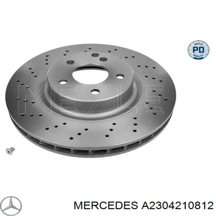 Диск переднього гальма Mercedes A2304210812 ціна, від 79.32 USD