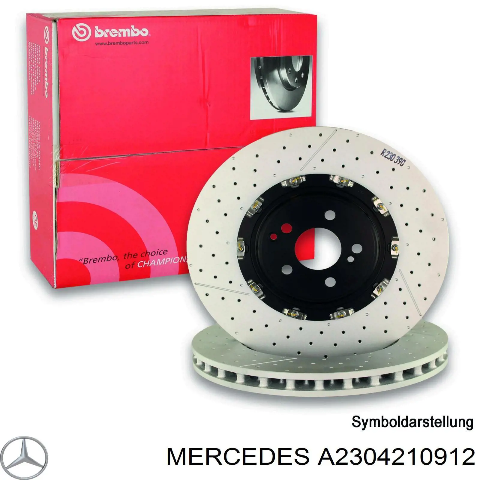 A2304210912 Mercedes Гальмо дискове переднє