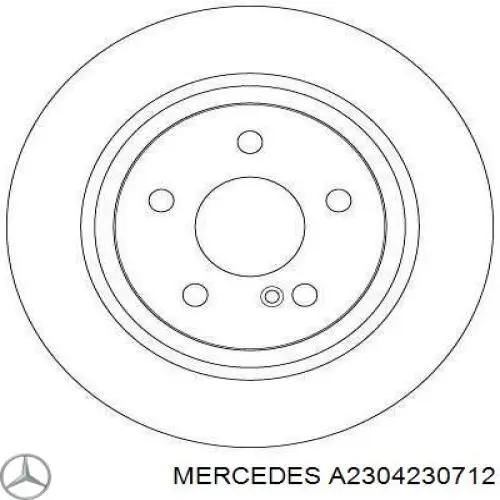 A2304230712 Mercedes Дискові гальма