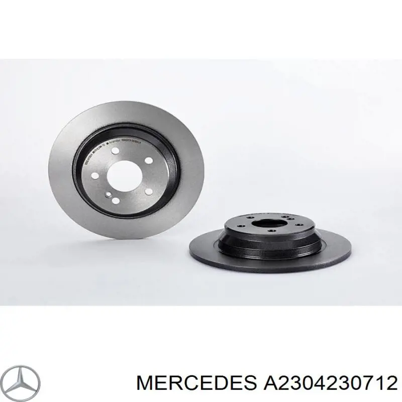 Купити A2304230712 Mercedes Диск заднього гальма