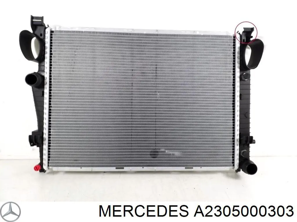 A2305000303 Mercedes радіатор охолодження двигуна