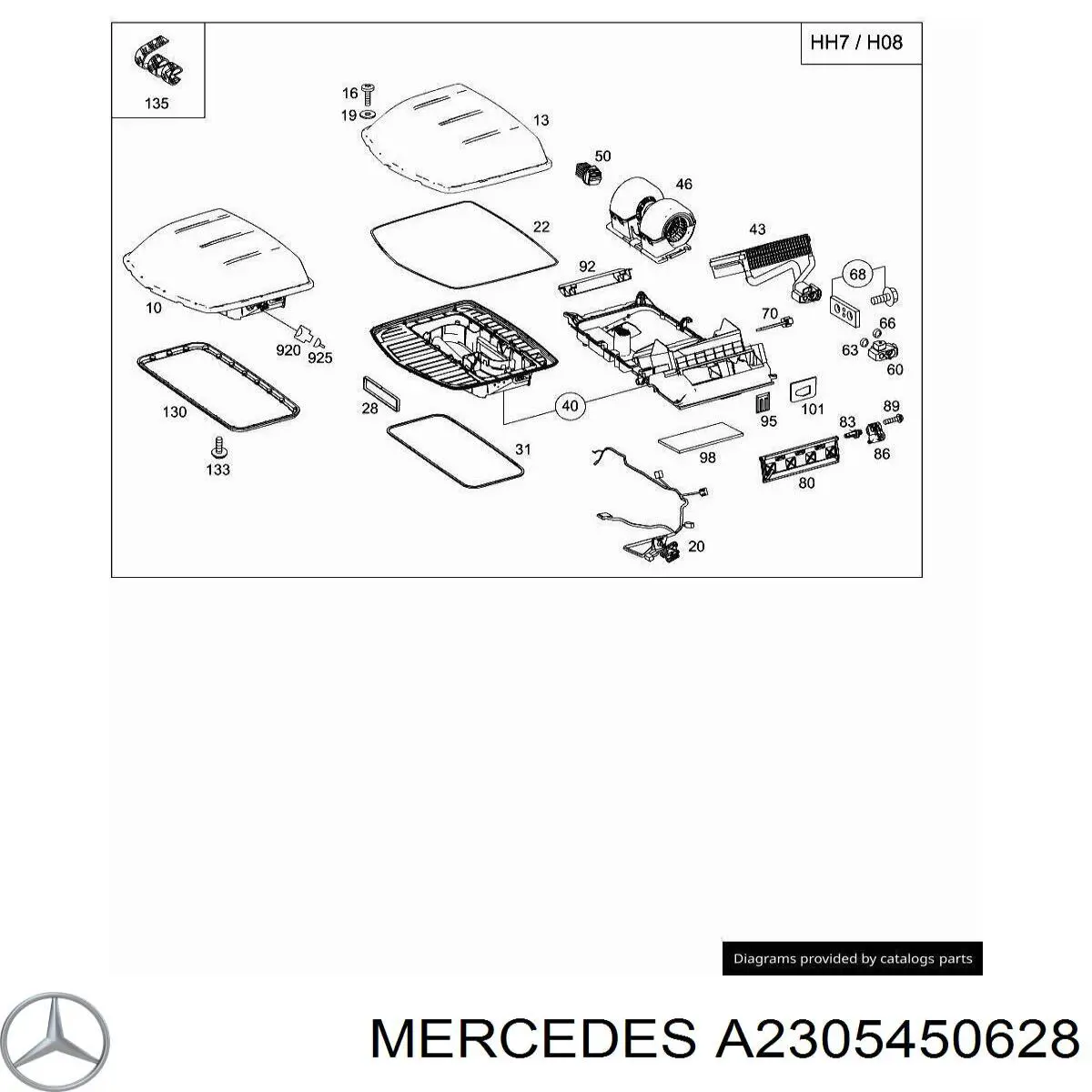 A2305450628 Mercedes 