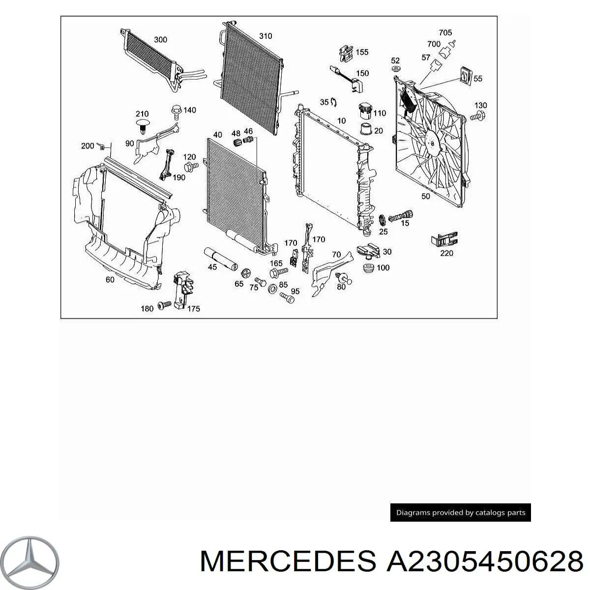  Mercedes A2305450628 ціна, від 6.33 USD