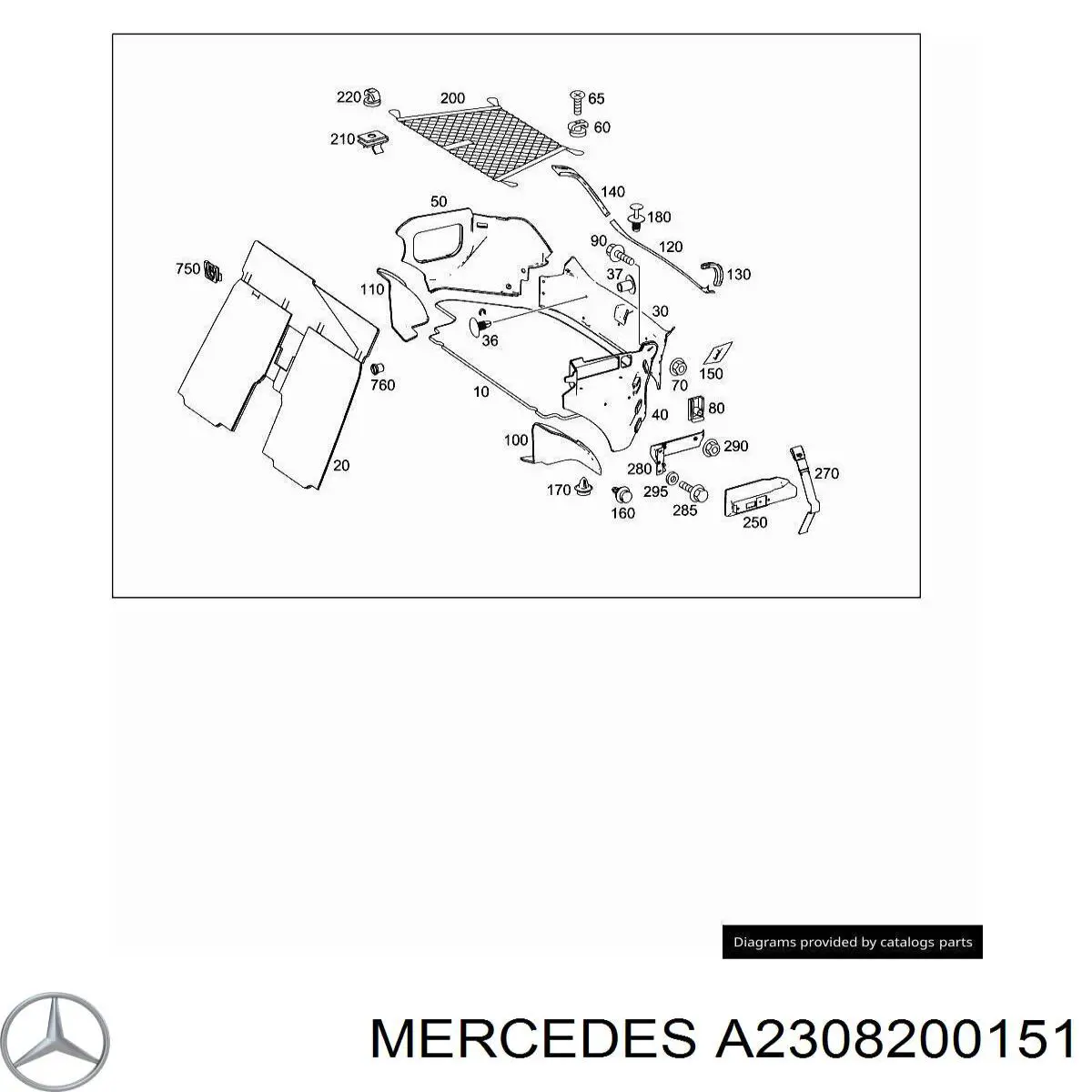  Mercedes A2308200151 ціна, від 5.07 USD