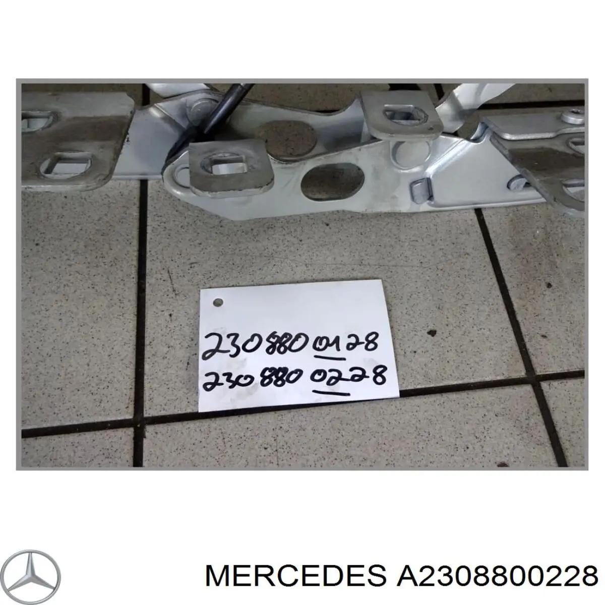 Петля капота, права A2308800228 Mercedes
