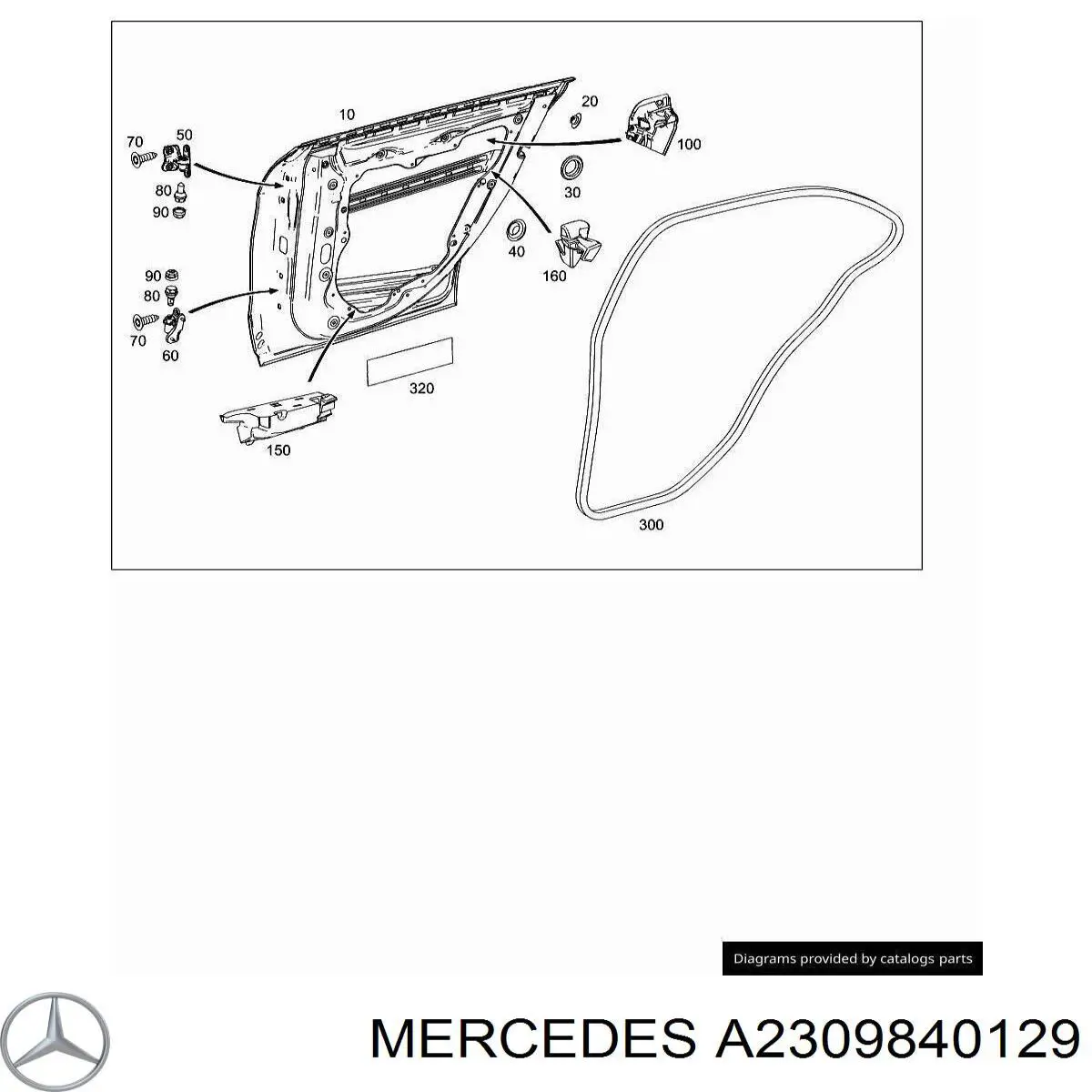  Mercedes A2309840129 ціна, від 6.15 USD