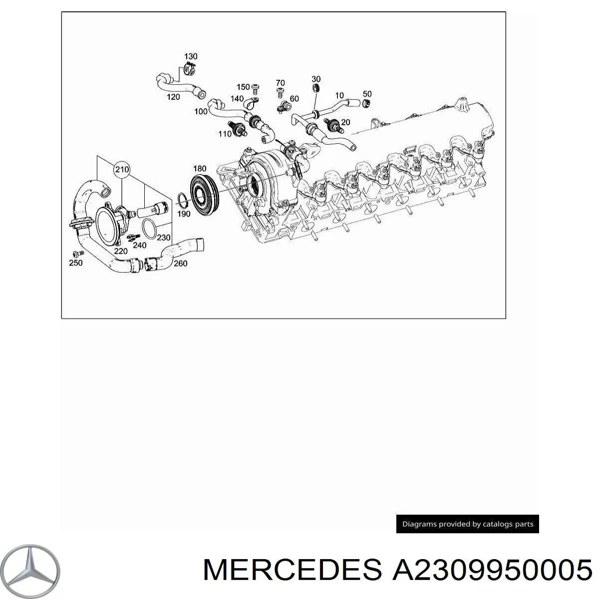 A2309950005 Mercedes Хомут пружинний