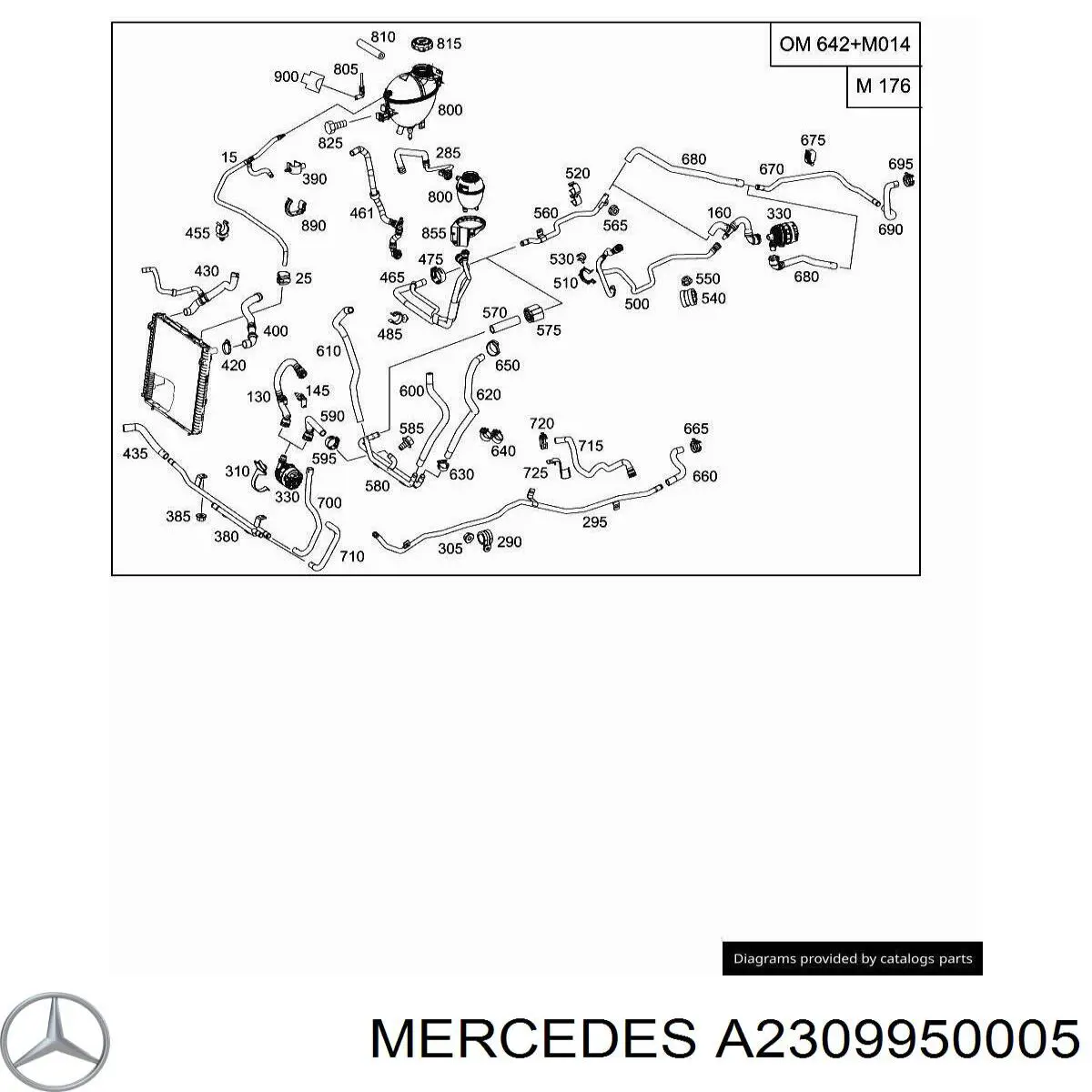 Купити A2309950005 Mercedes Хомут пружинний