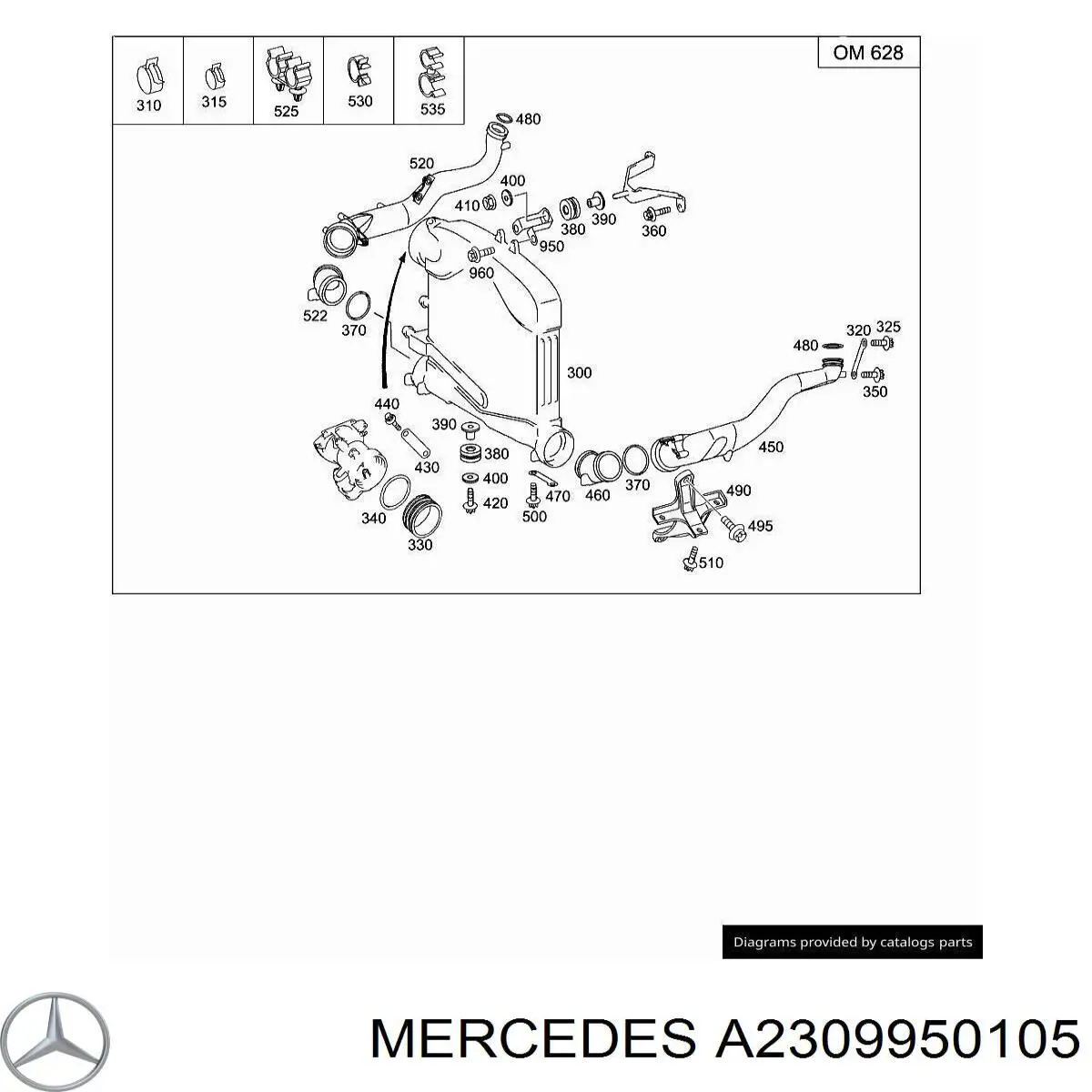  Mercedes A2309950105