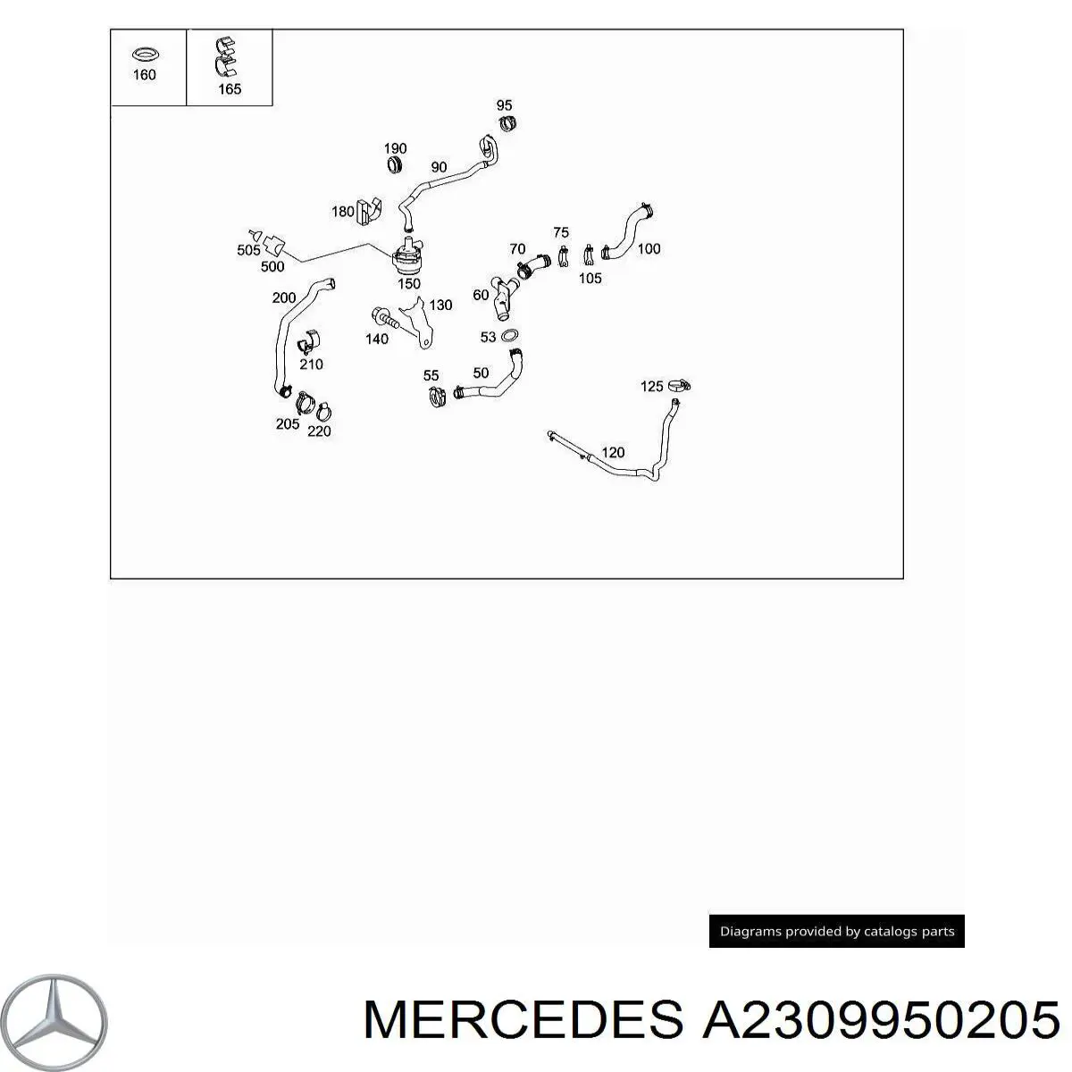 Хомут стяжний металевий, універсальний A000000000667 Mercedes