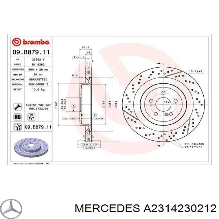 Диск переднього гальма ABS 18649 ціна, від 110.99 USD