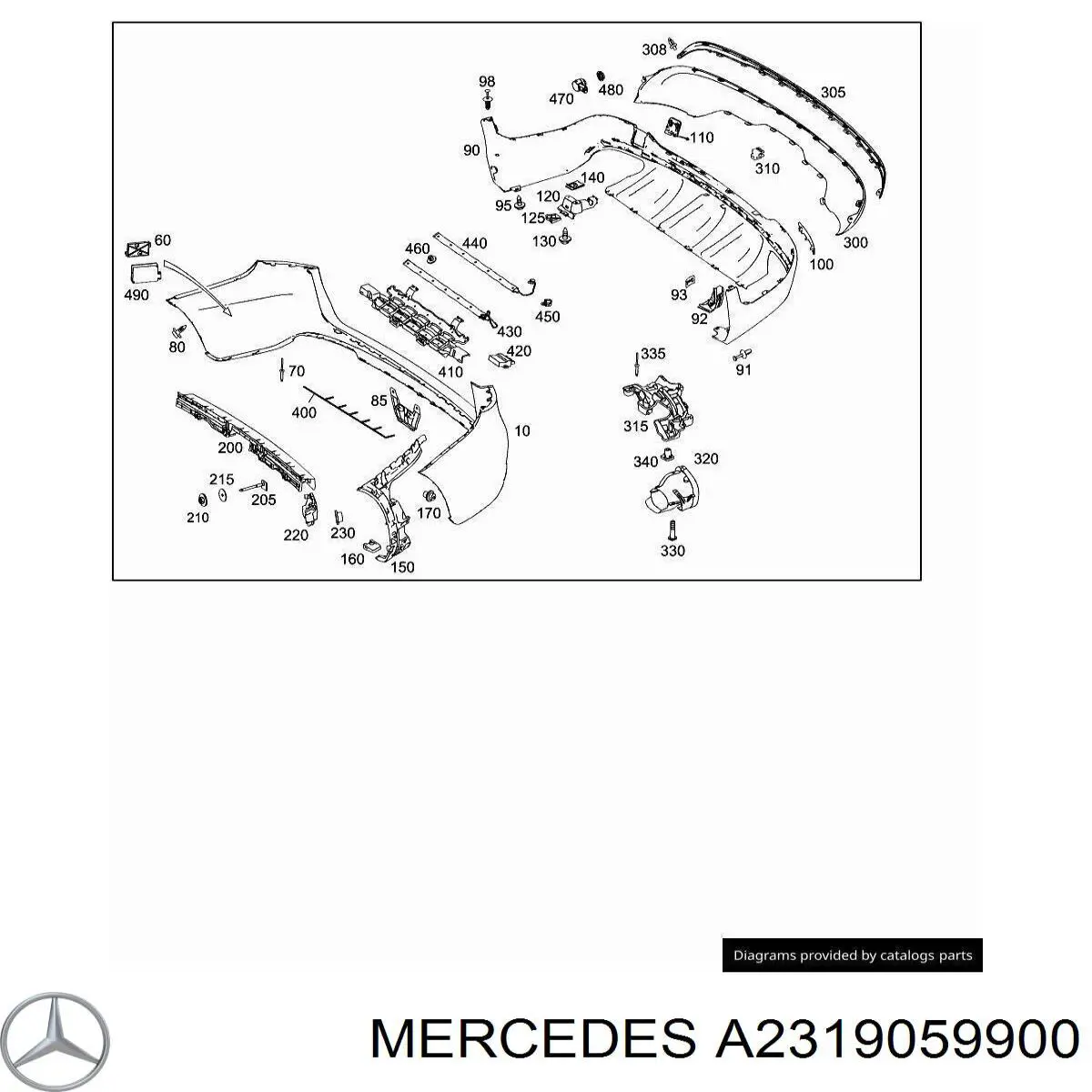  Mercedes A2319059900 ціна, від 17.56 USD