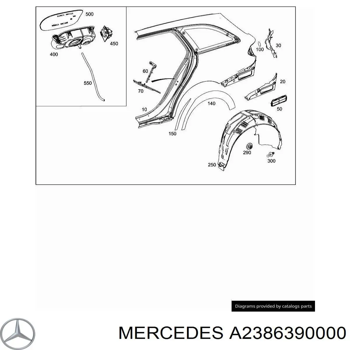  Mercedes A2386390000 ціна, від 6.33 USD