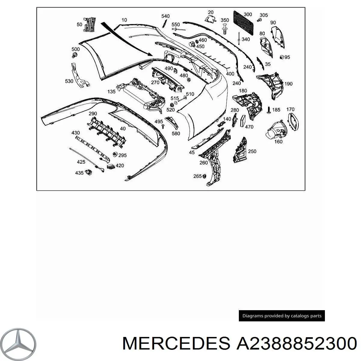 Купити A2388852300 Mercedes 