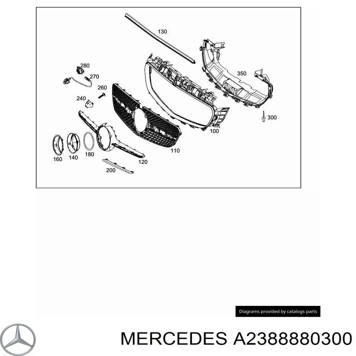  Mercedes A2388880300 ціна, від 126.69 USD