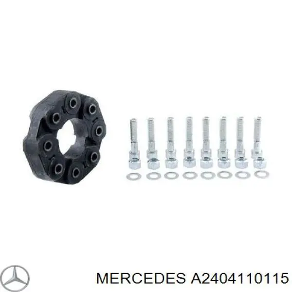 A2404110115 Mercedes Муфта кардана еластична, перед./зад.