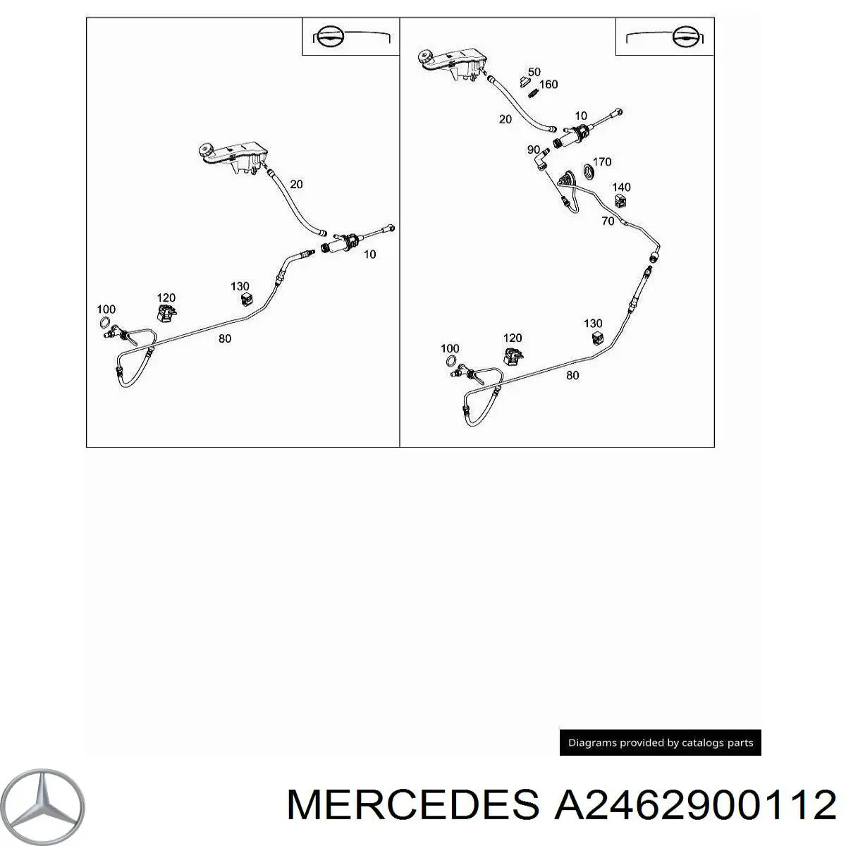 ГЦЗ Mercedes A2462900112 ціна, від 50.68 USD