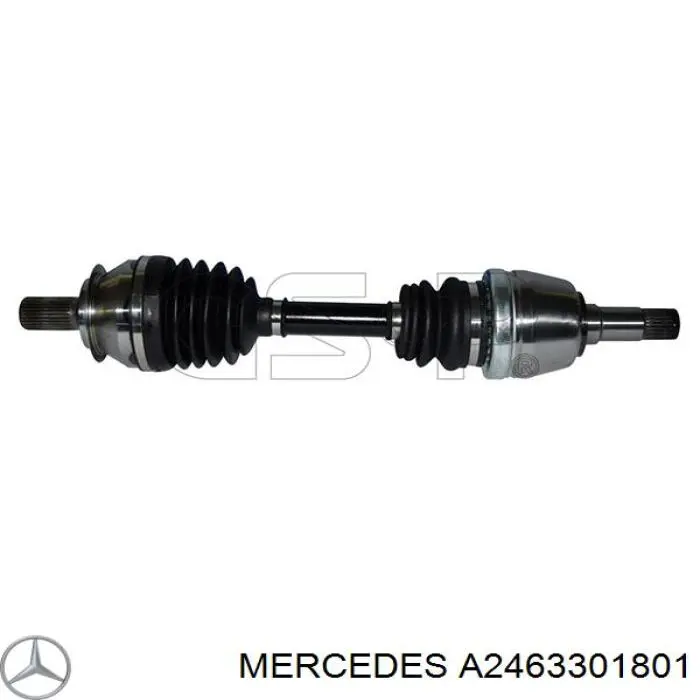 Привід передній лівий Mercedes A2463301801 ціна, від 202.70 USD