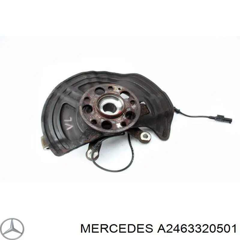 A2463320501 Mercedes Цапфа - поворотний кулак передній, лівий