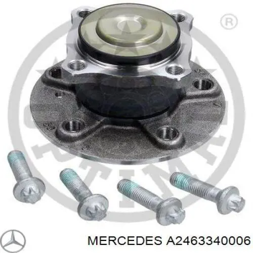 Маточини задніх коліс Mercedes A2463340006 ціна, від 52.72 USD