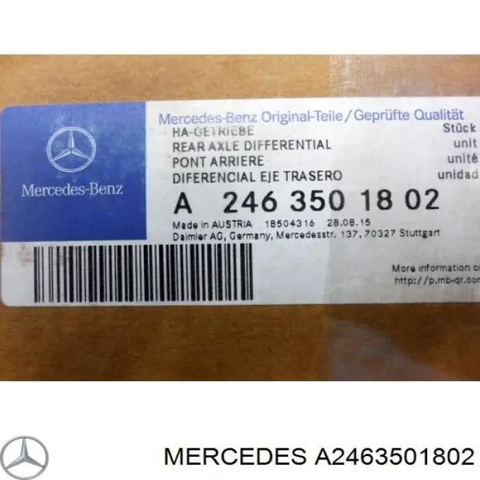 Купити A2463501802 Mercedes Міст задній в зборі