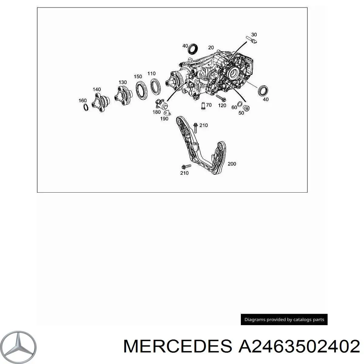 A246350240280 Mercedes Задній редуктор