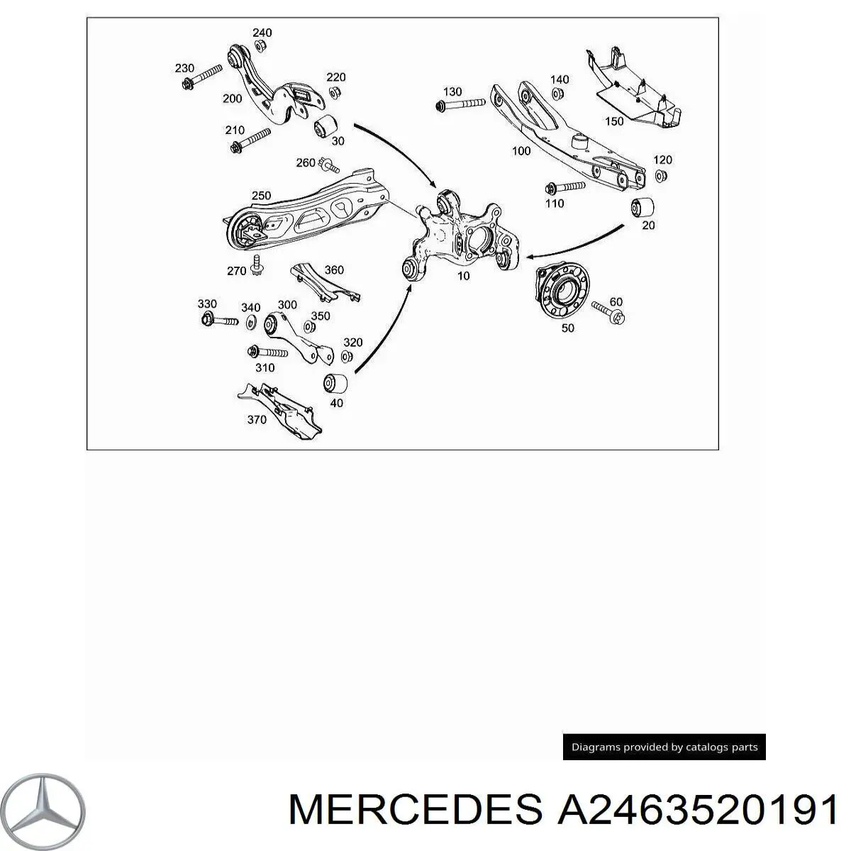 Купити A2463520191 Mercedes 