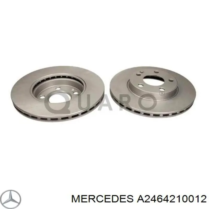 Гальмівні диски передні A2464210012 Mercedes