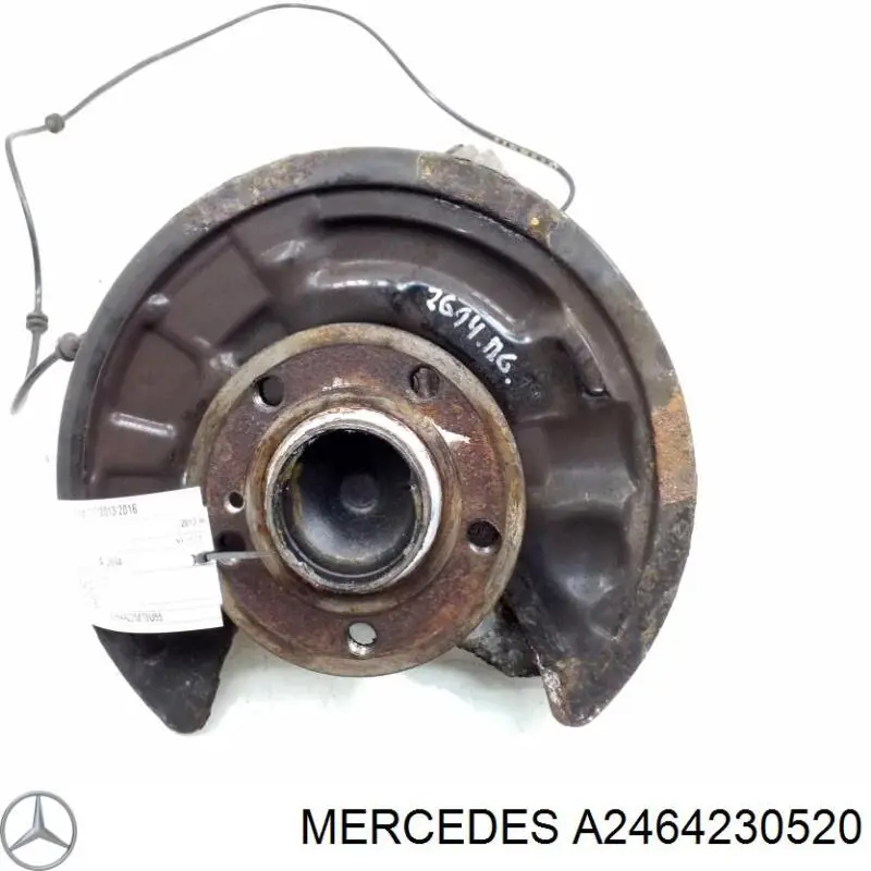 Захист гальмівного диска заднього, правий Mercedes A2464230520