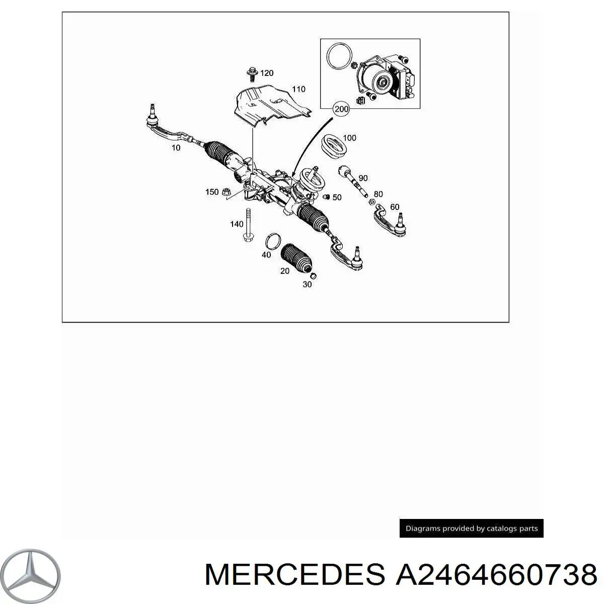  Mercedes A2464660738 ціна, від 27.87 USD