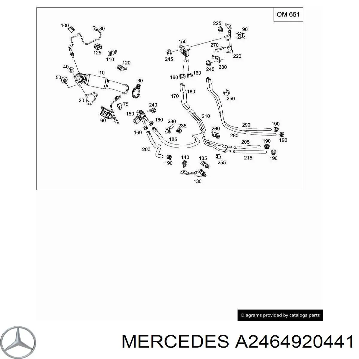  Mercedes A2464920441 ціна, від 10.77 USD