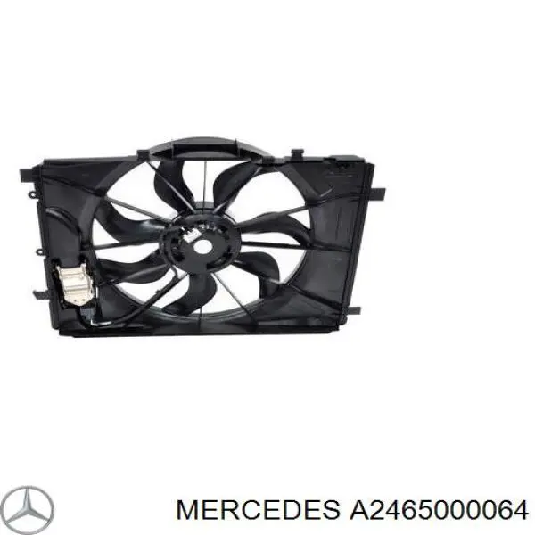 Купити A2465000064 Mercedes Електровентилятор охолодження в зборі (двигун + крильчатка)