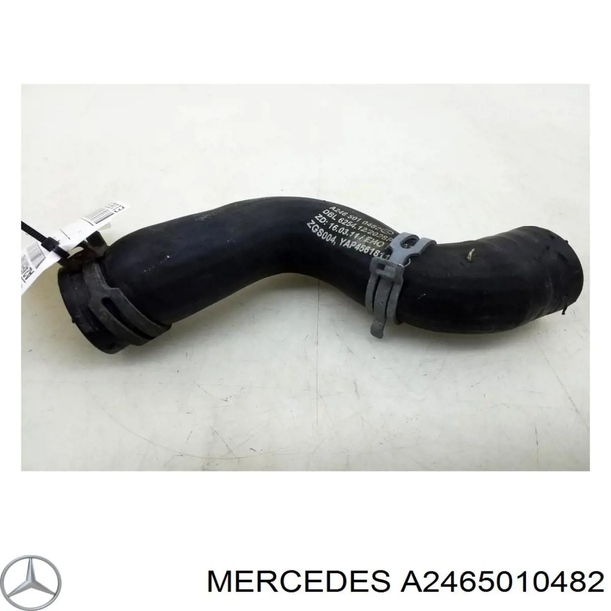 Шланг/патрубок радіатора охолодження, нижній Mercedes A2465010482 ціна, від 18.21 USD