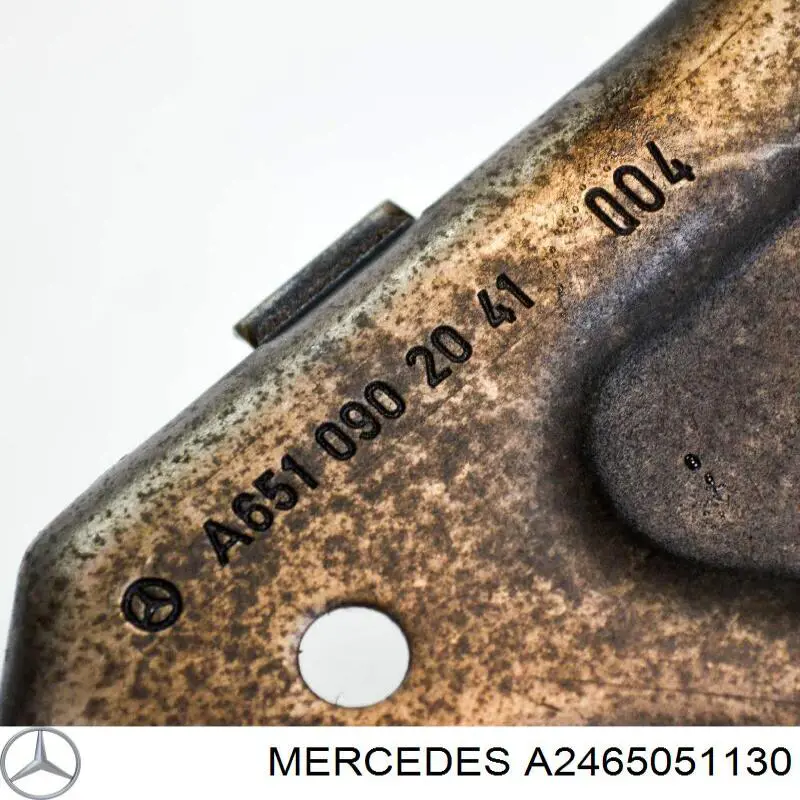 A2465051130 Mercedes Повітропровід (дефлектор) радіатора, нижній
