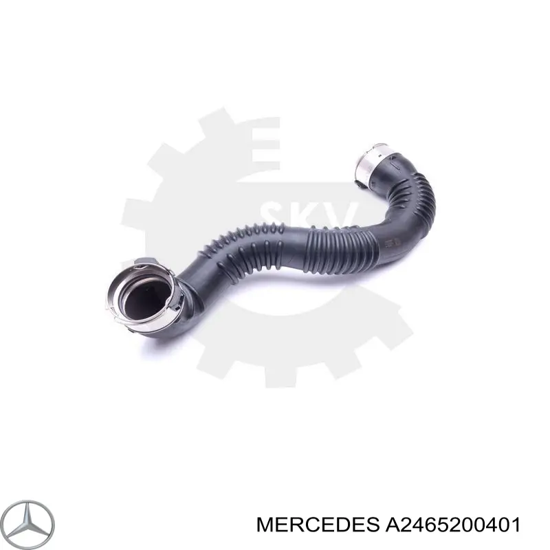 Шланг/патрубок интеркуллера Mercedes A2465200401 ціна, від 53.22 USD