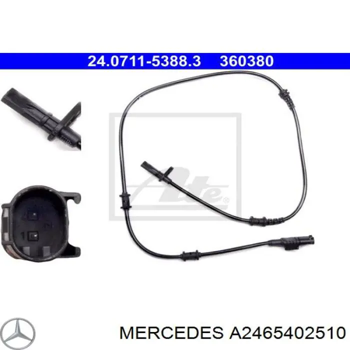 A2465402510 Mercedes датчик абс (abs передній)