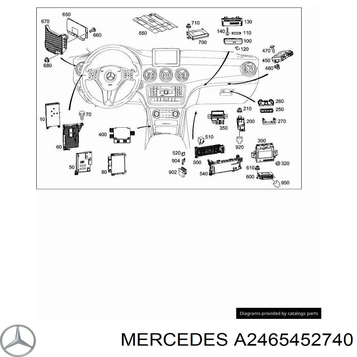  Mercedes A2465452740 ціна, від 6.33 USD