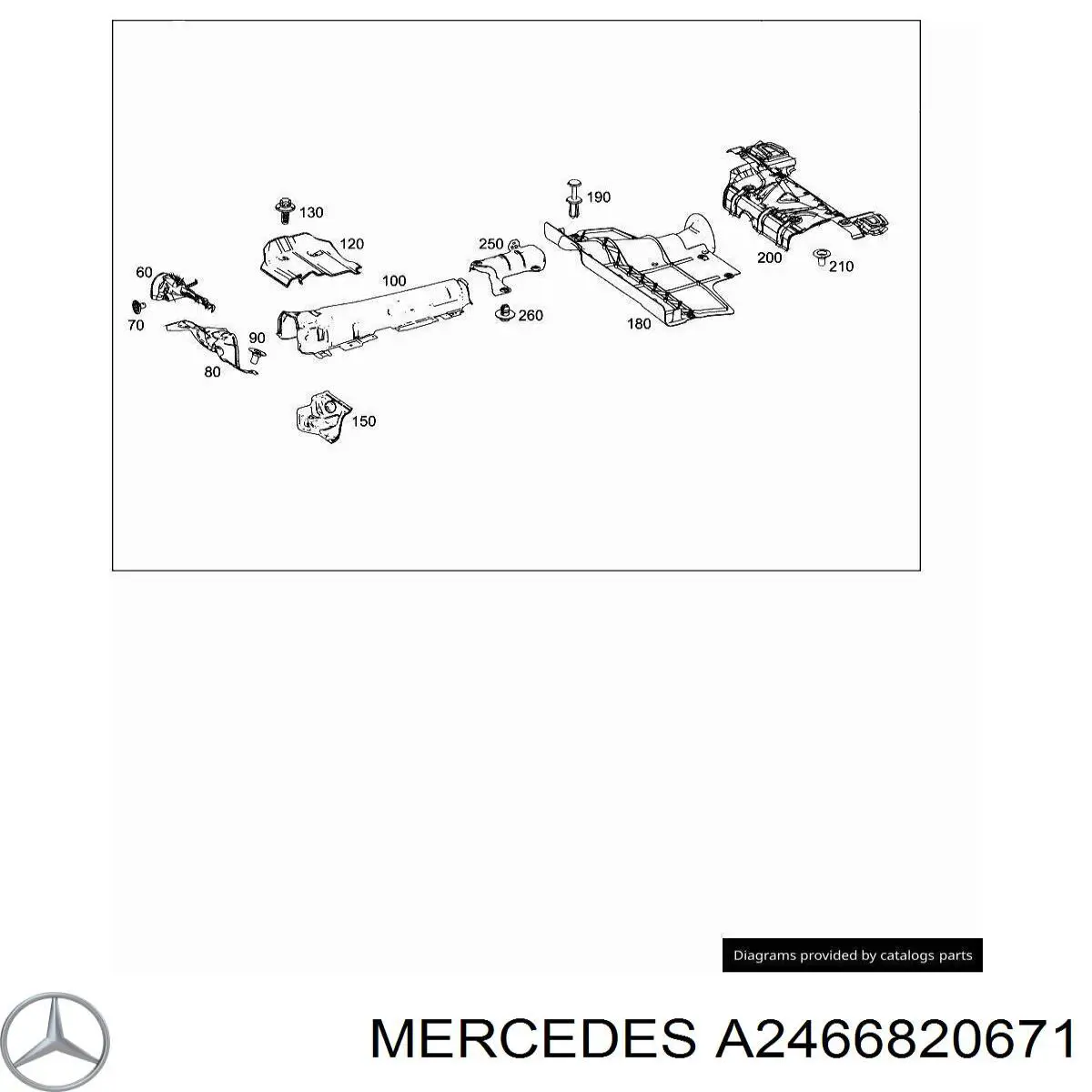  Mercedes A2466820671 ціна, від 6.35 USD