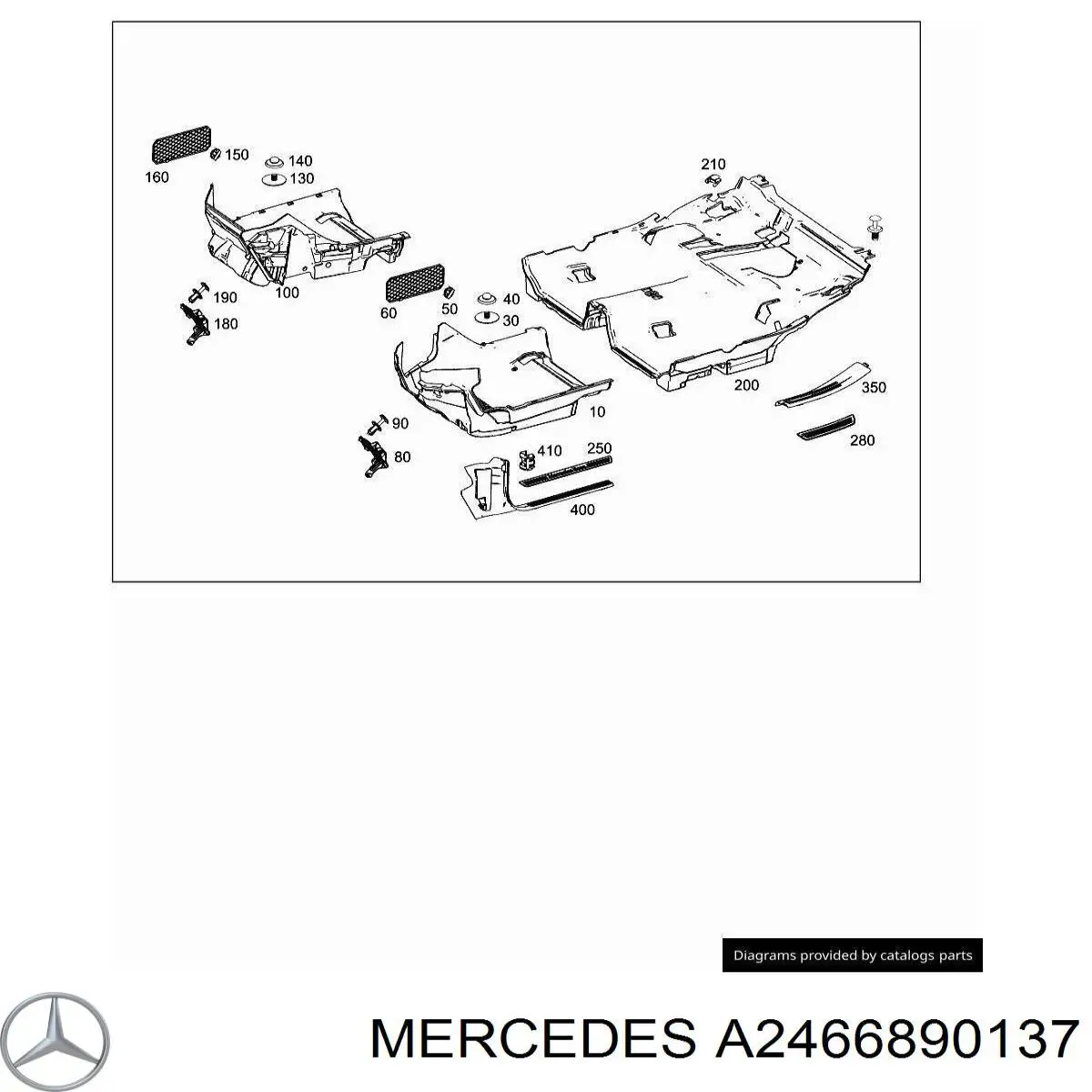  Mercedes A2466890137 ціна, від 4.17 USD