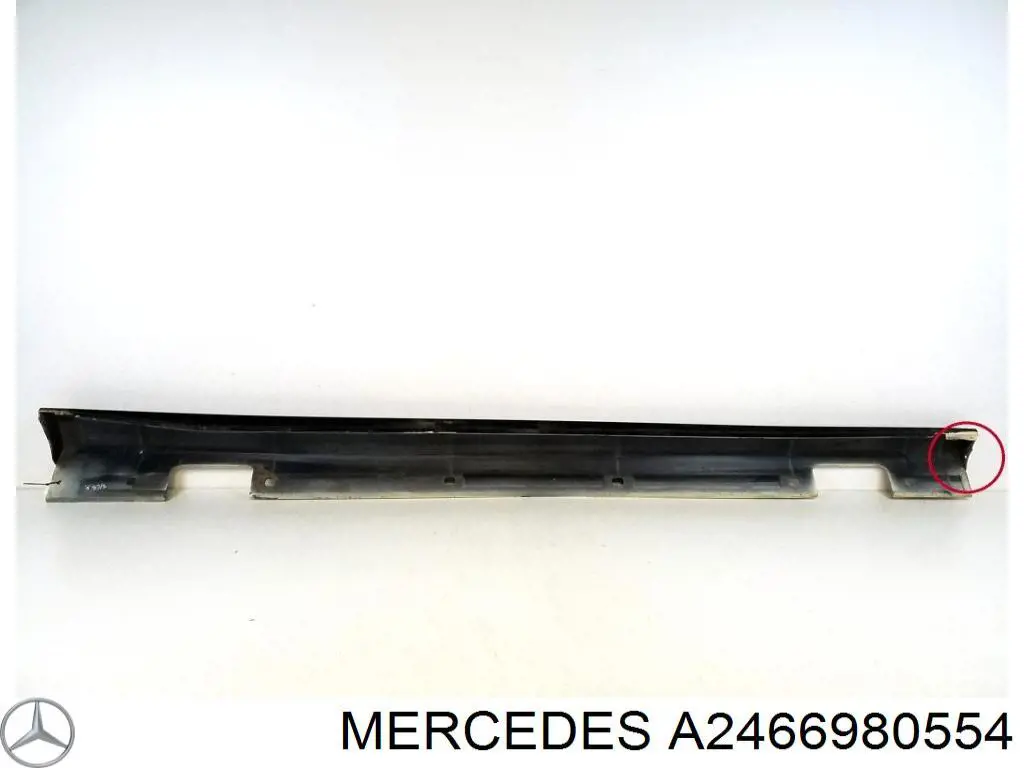 Купити A2466980554 Mercedes Накладка зовнішня (молдинг) порога, лівий