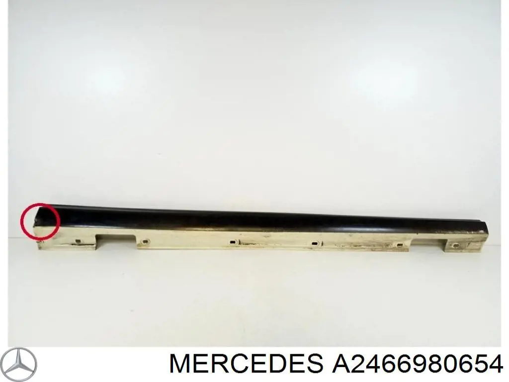 Купити A2466980654 Mercedes Накладка зовнішня (молдинг) порога, правий
