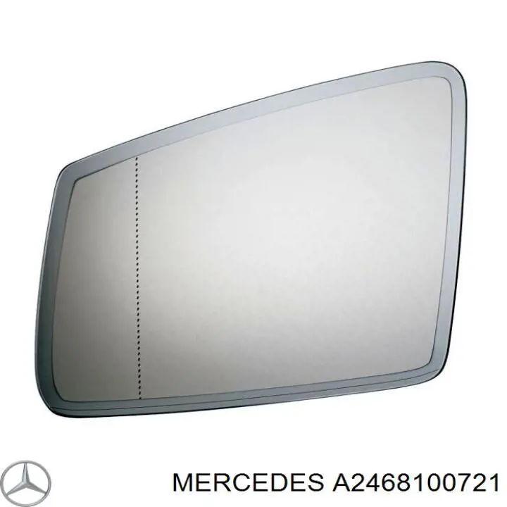 A2468100721 Mercedes Дзеркальний елемент лівий