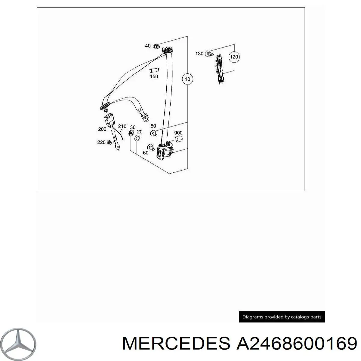 Mercedes A2468600169 ціна, від 25.54 USD