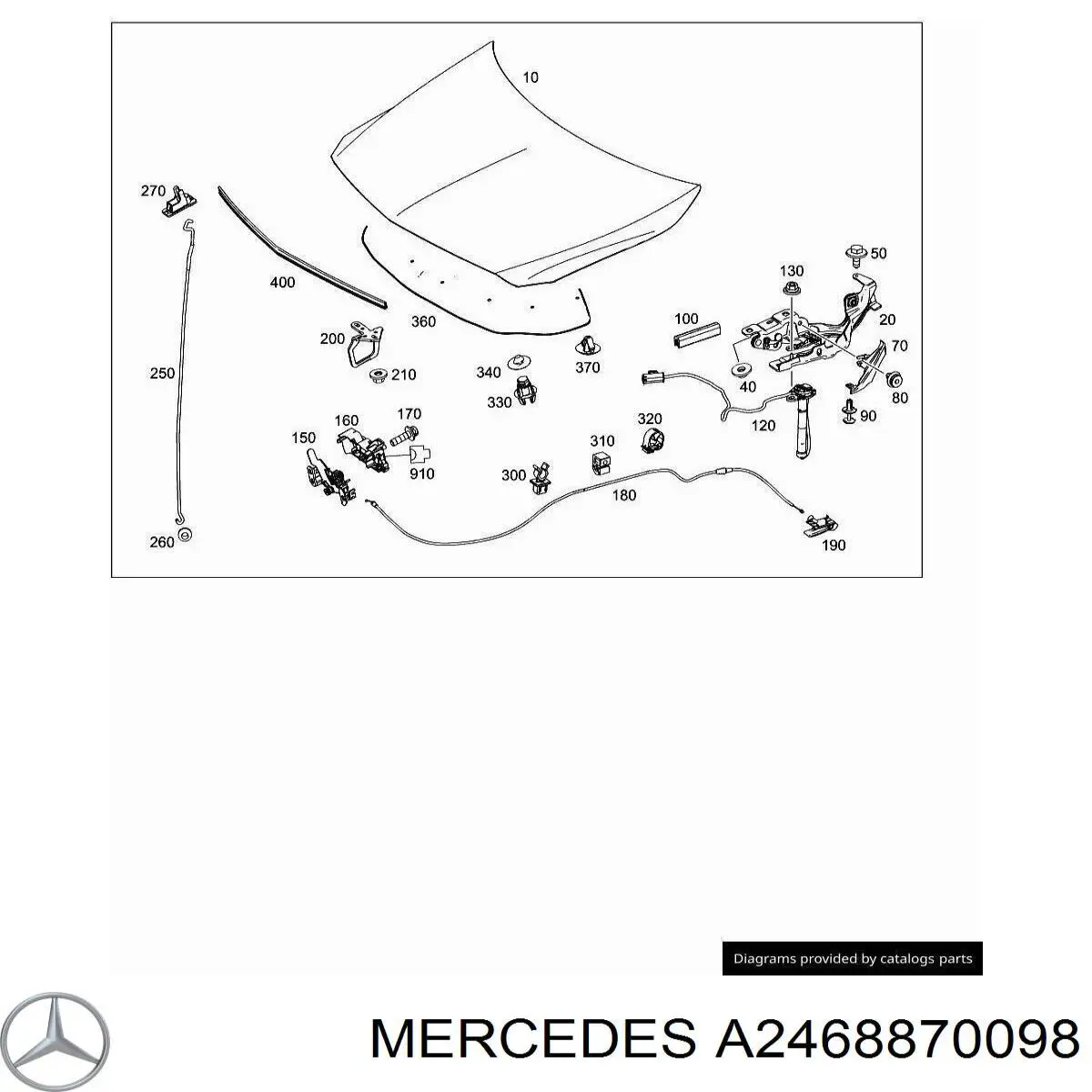 Купити A2468870098 Mercedes 