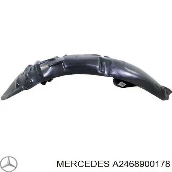 A2468900178 Mercedes Бризковики задні, комплект