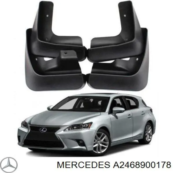 Задні бризковики Mercedes A2468900178 ціна, від 46.92 USD
