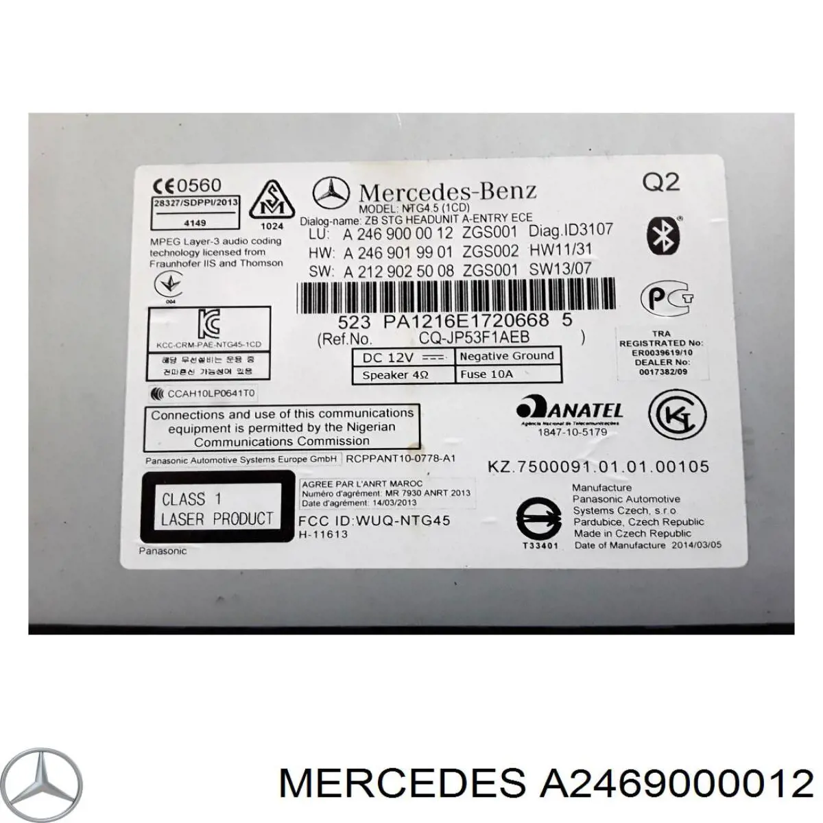 Купити A2469000012 Mercedes Блок кнопок центральної консолі