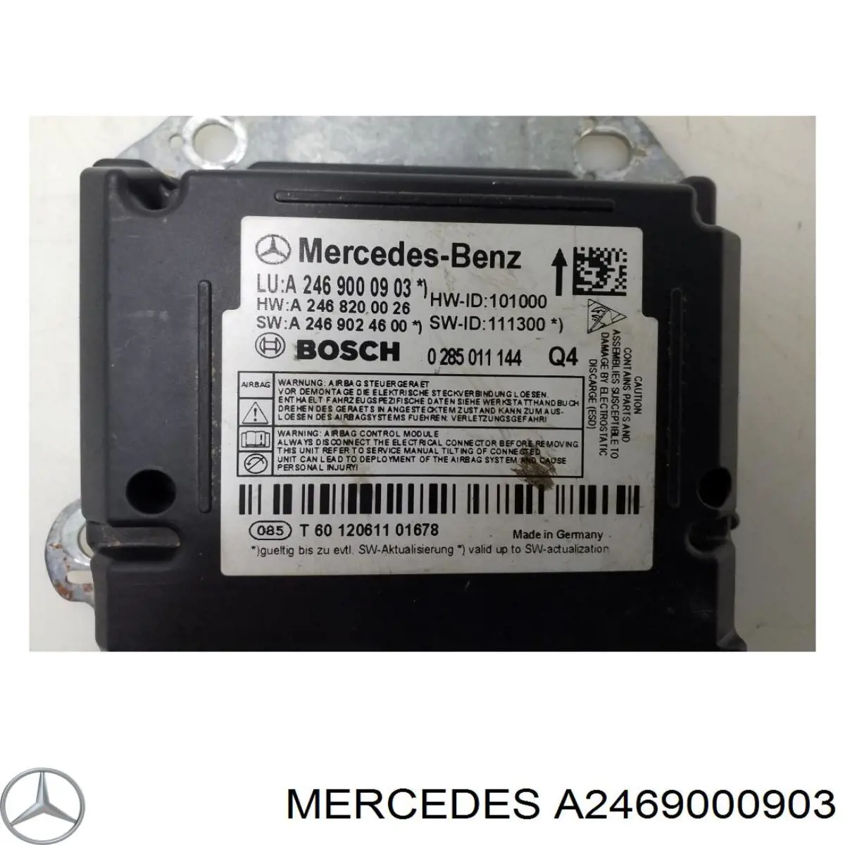 Модуль-процесор керування подушки безпеки Mercedes A2469000903 ціна, від 49.41 USD