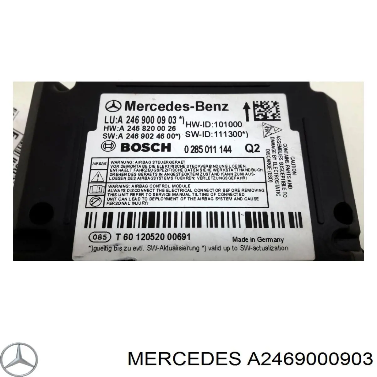 Купити A2469000903 Mercedes Модуль-процесор керування подушки безпеки