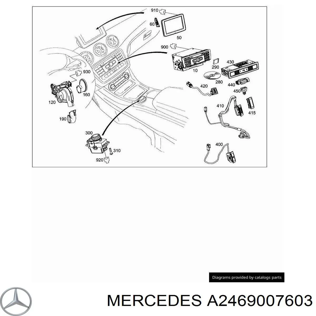  Mercedes A2469007603 ціна, від 107.81 USD
